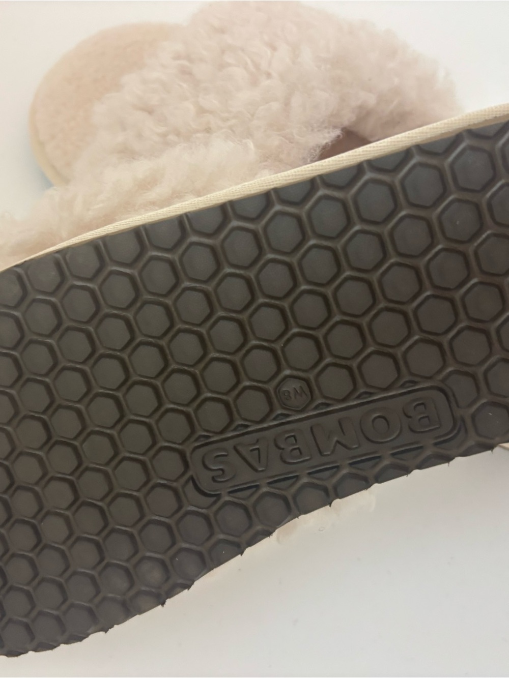 Bombas Sunday Cream Shearling Slide Slippers - Picture 5 of 7